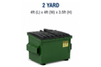 2 Yard Dumpster or Less