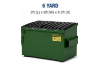 6 Yard Dumpster or Less